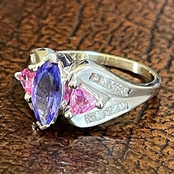 $3450 / NEW / Sonia Bitton Diamond & Gemstone 14K Ring - Picture 3 of 4